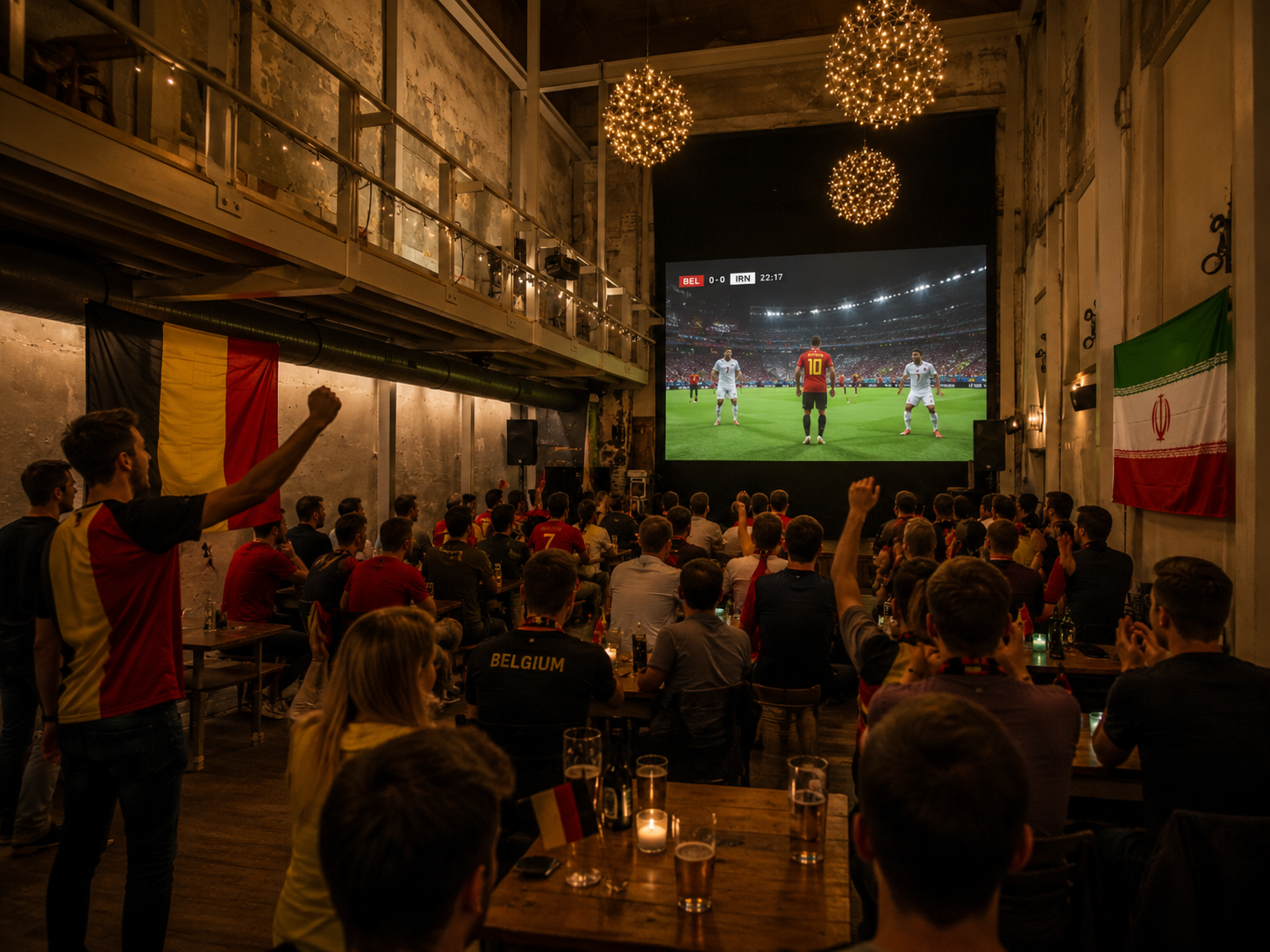 WK-café: België  vs. Iran evenement bij Lichtcultuur Tielt