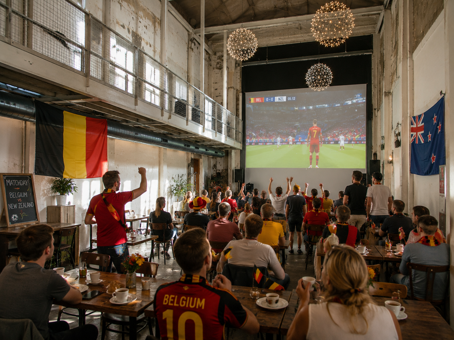 WK-café: België vs. Nieuw-Zeeland evenement bij Lichtcultuur Tielt
