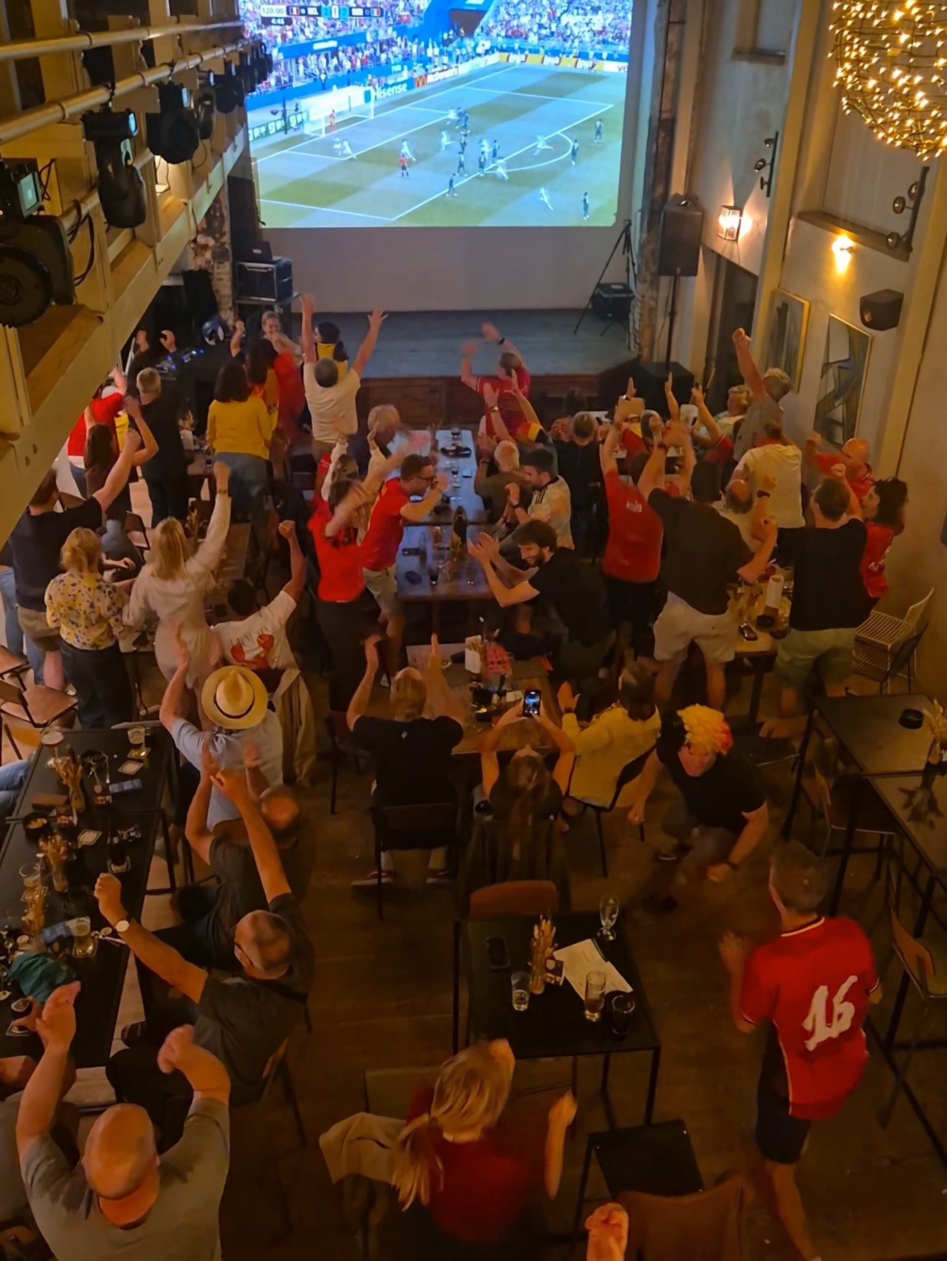 WK-Café: België vs. VS evenement bij Lichtcultuur Tielt