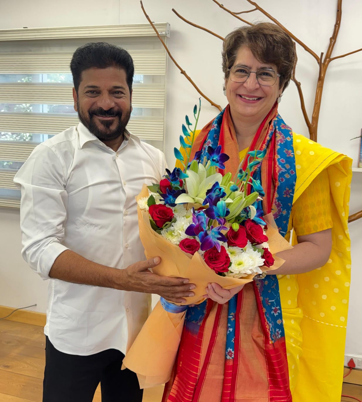 Priyanka Gandhi Praises Revanth Reddy on Delimitation