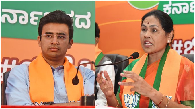 Minister Shobha Karandlaje Apologizes for Tejasvi Surya Remarks