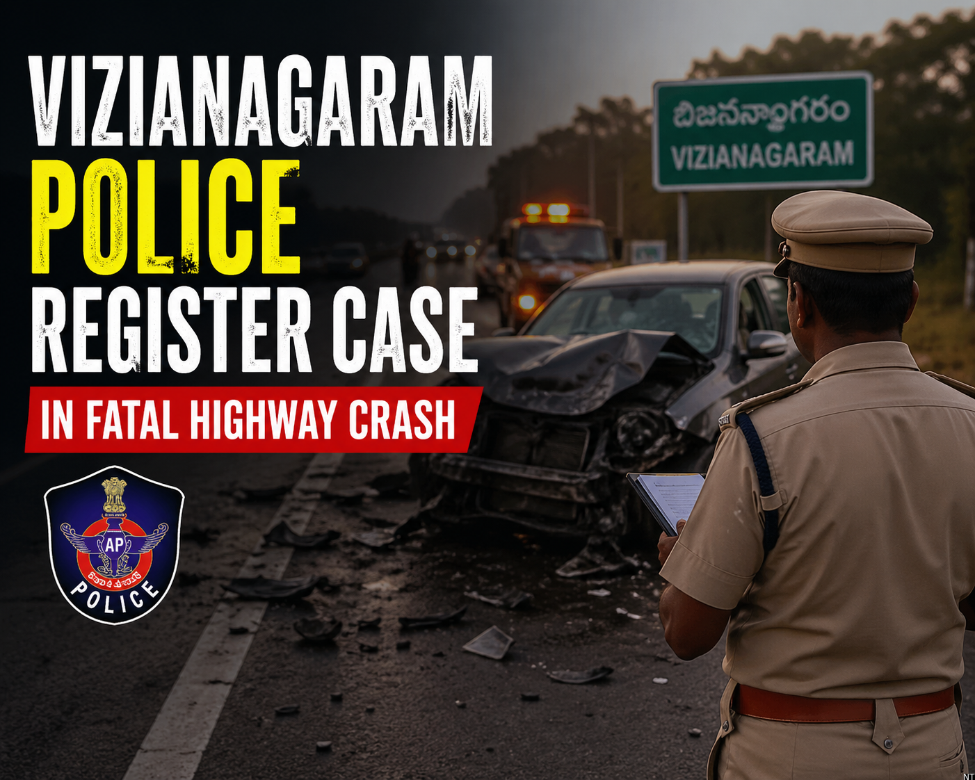 Vizianagaram Police Register Case in Fatal Highway Crash