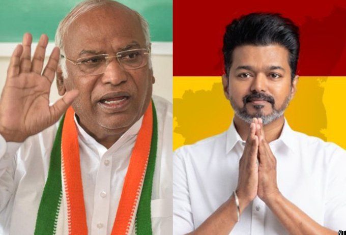 Kharge Calls CPI, CPM, VCK Leaders for Vijay Government Support