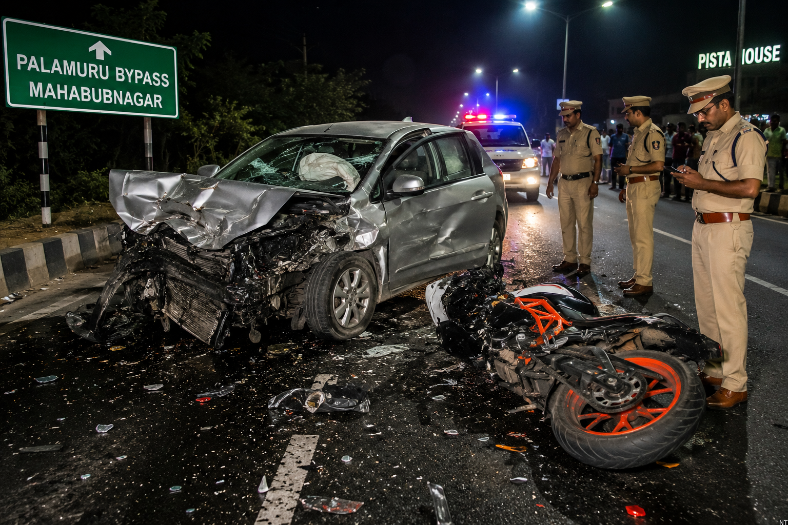Mahabubnagar Road Accident Kills Five Near Bypass