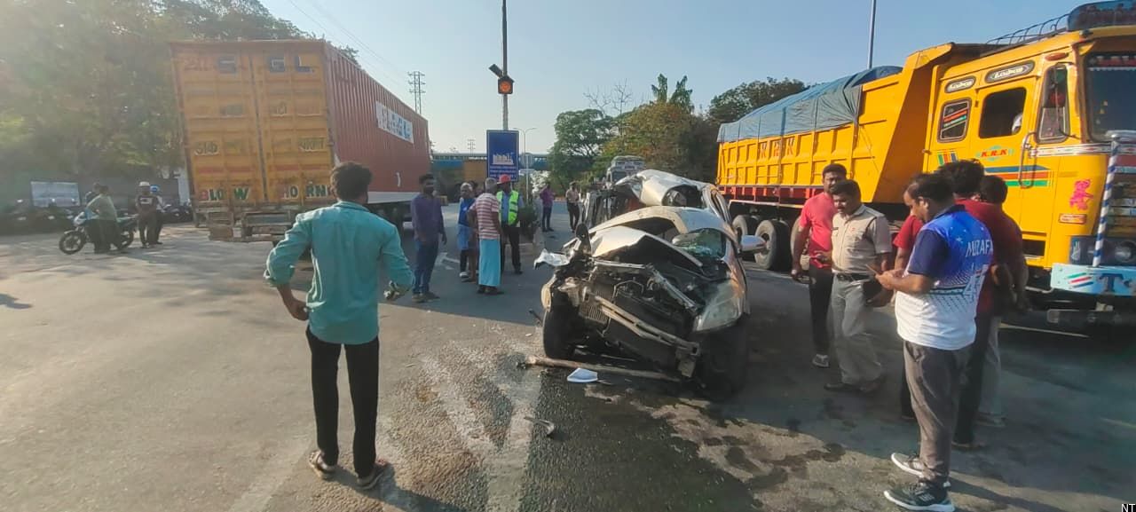 Police Probe Sarapaka ITC Gate Road Accident