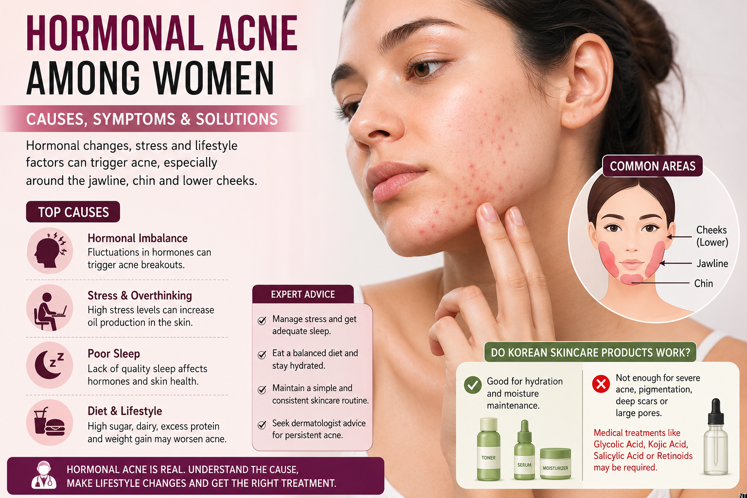 Hormonal Acne Causes in Women Explained by Experts