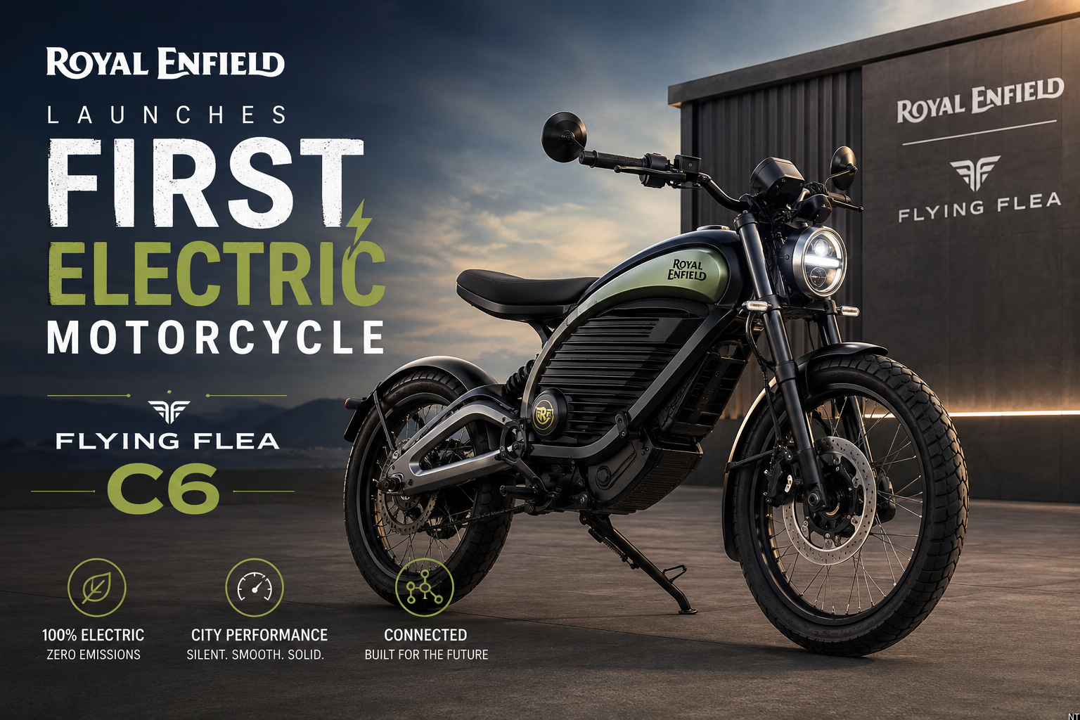 Royal Enfield Launches First Electric Motorcycle Flying Flea C6