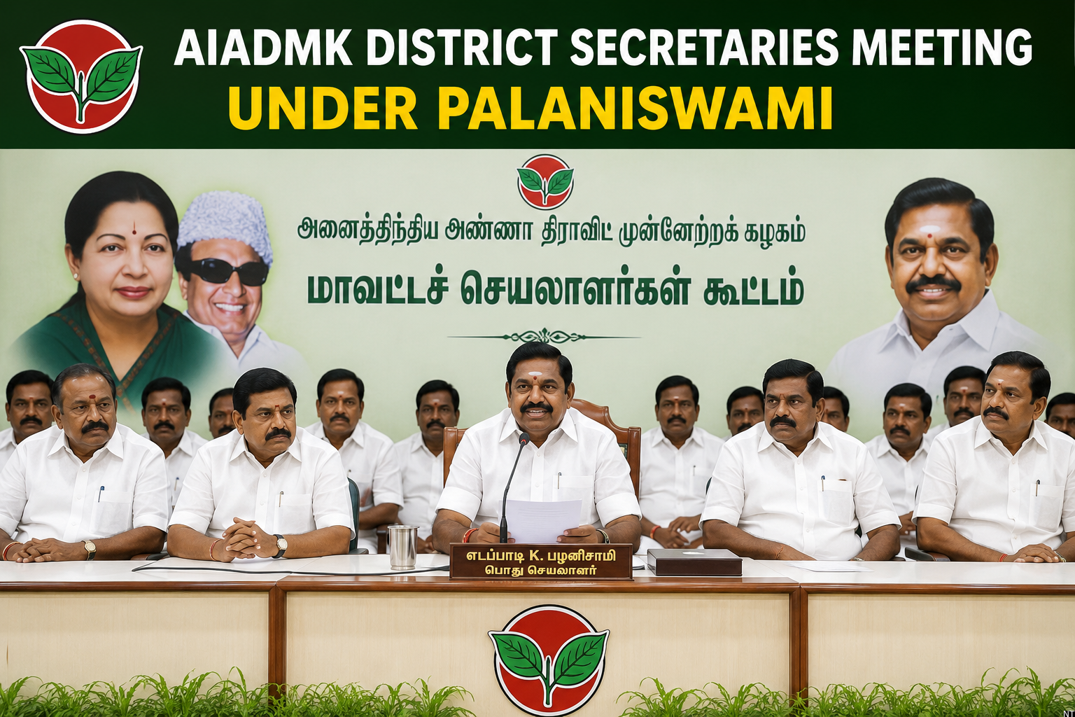 AIADMK District Secretaries Meeting Under Palaniswami