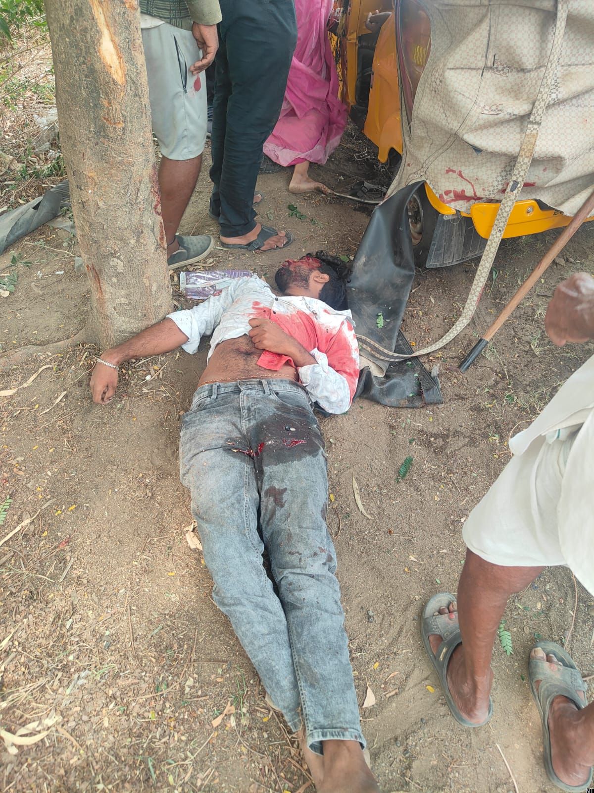 Police Probe Auto Accident Near Tallakommoor Crusher Mill