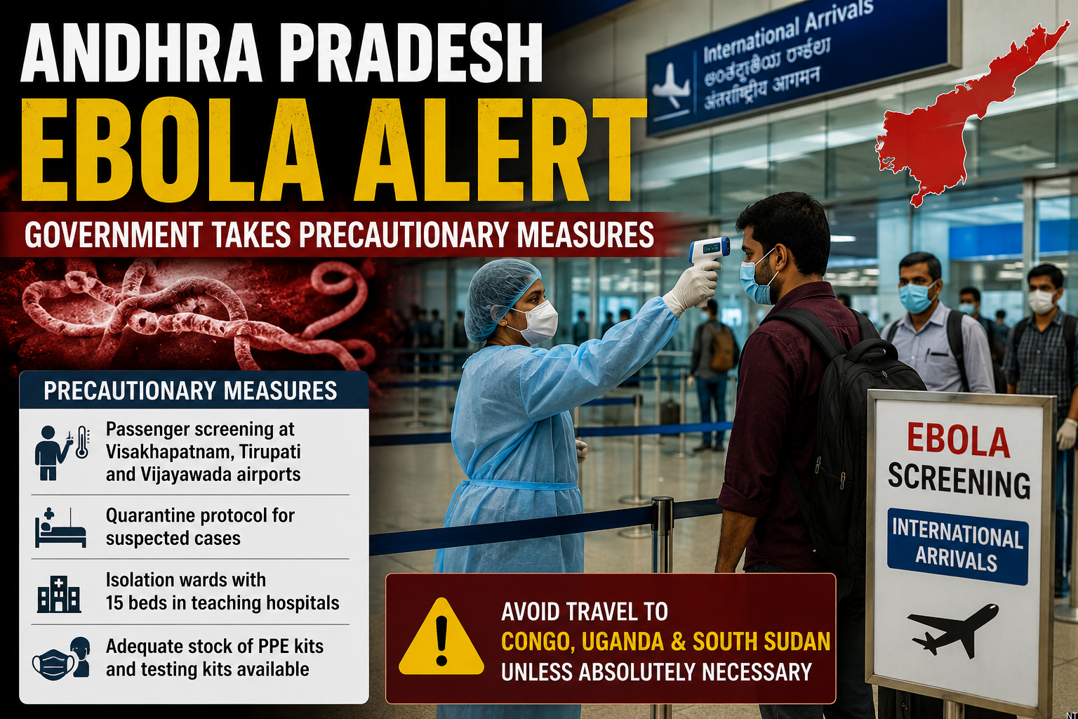 Andhra Pradesh Issues Ebola Alert At Airports