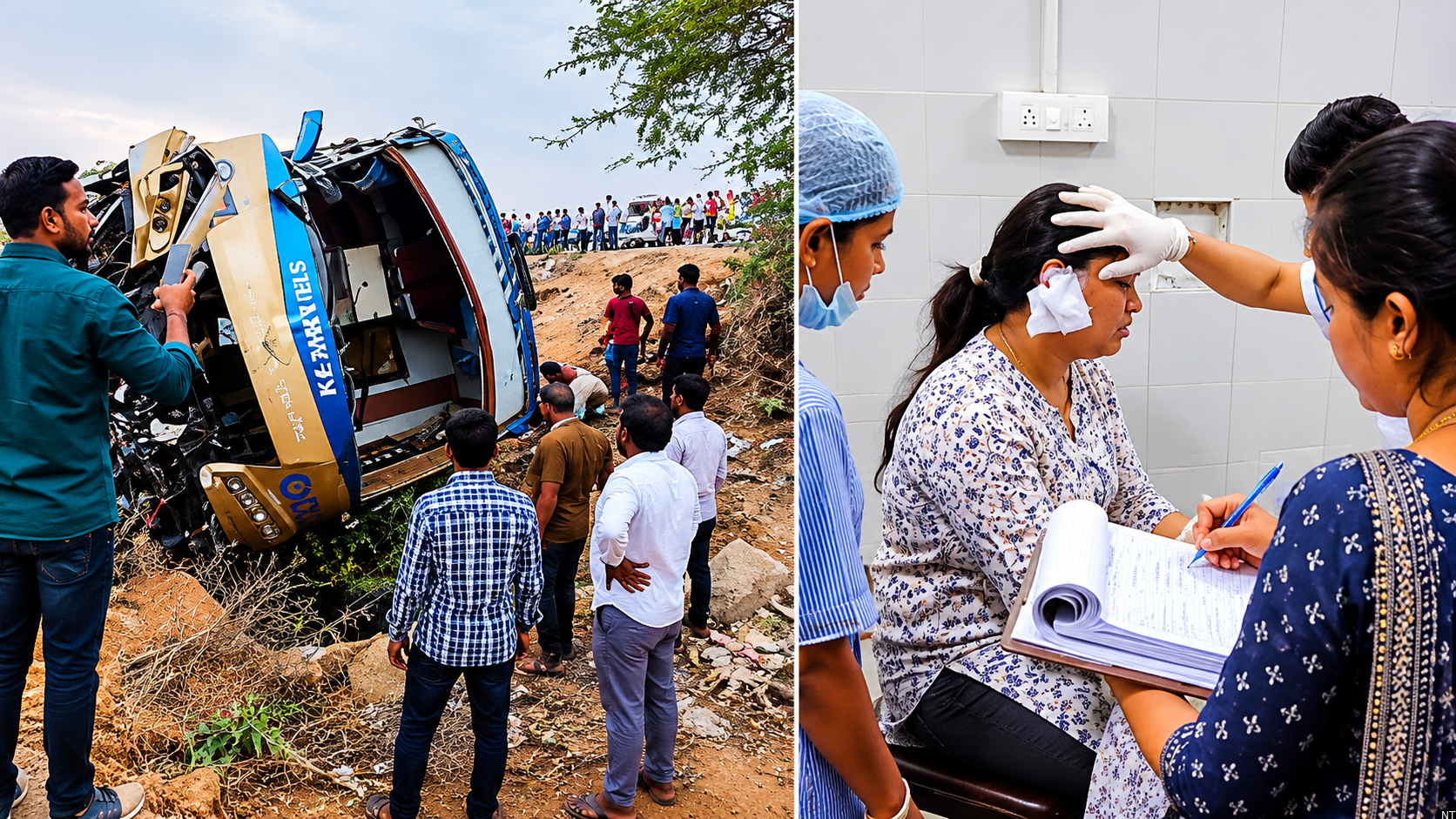 Anantapur Police Probe NH-44 Bus Accident