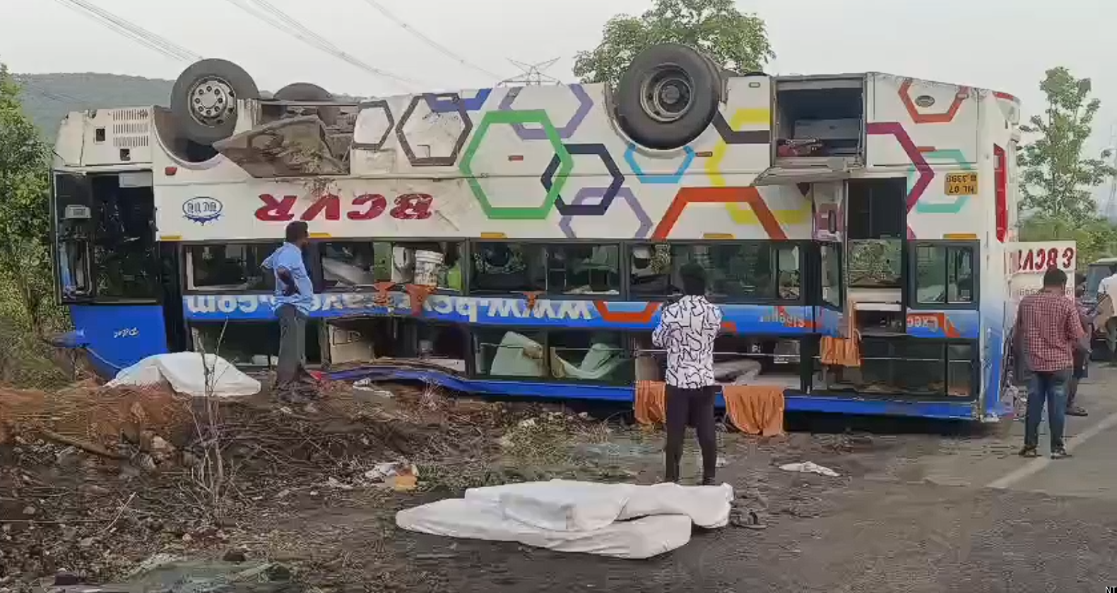 Police Probe YSR District Private Bus Accident