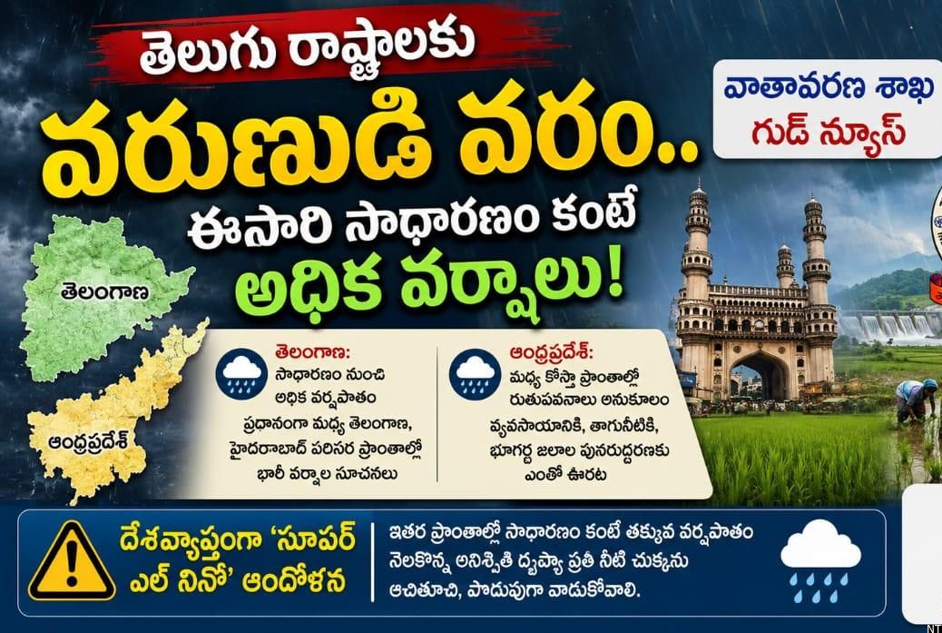 IMD Predicts Above-Normal Monsoon for Telugu States
