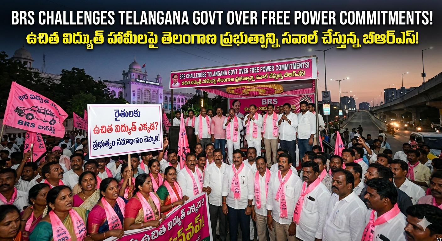 BRS Challenges Telangana Government Over Free Power