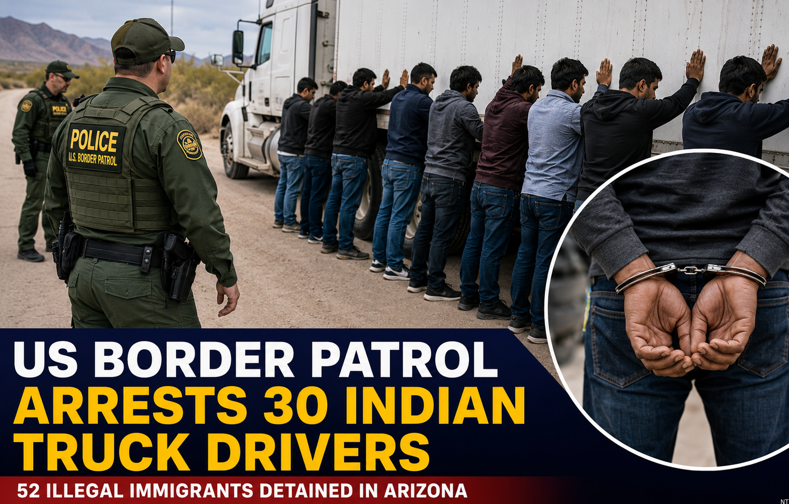 US Border Patrol Arrests 30 Indian Truck Drivers