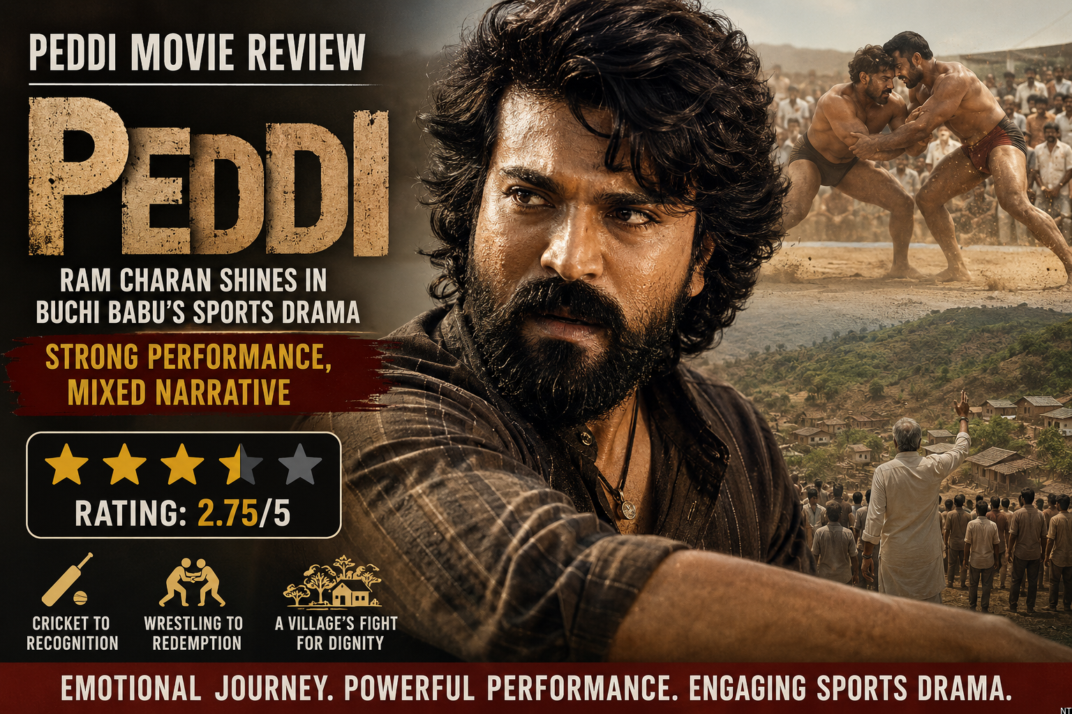 Ram Charan’s Peddi Review: Strong Performance, Mixed Film