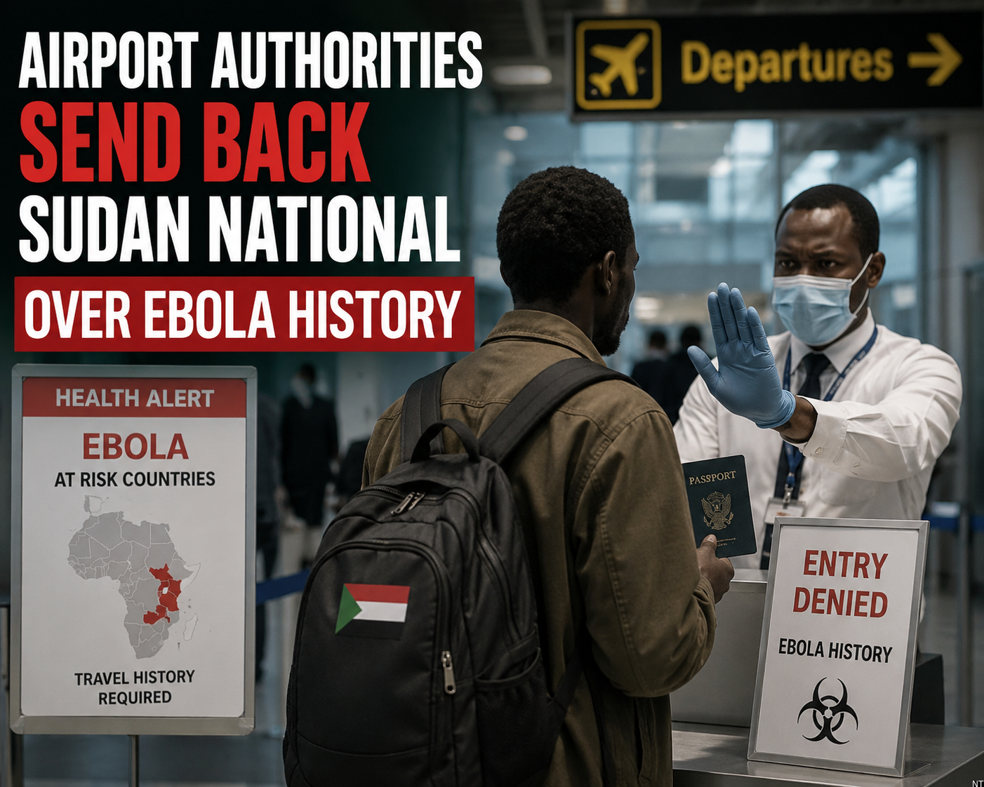Airport Authorities Send Back Sudan National Over Ebola History
