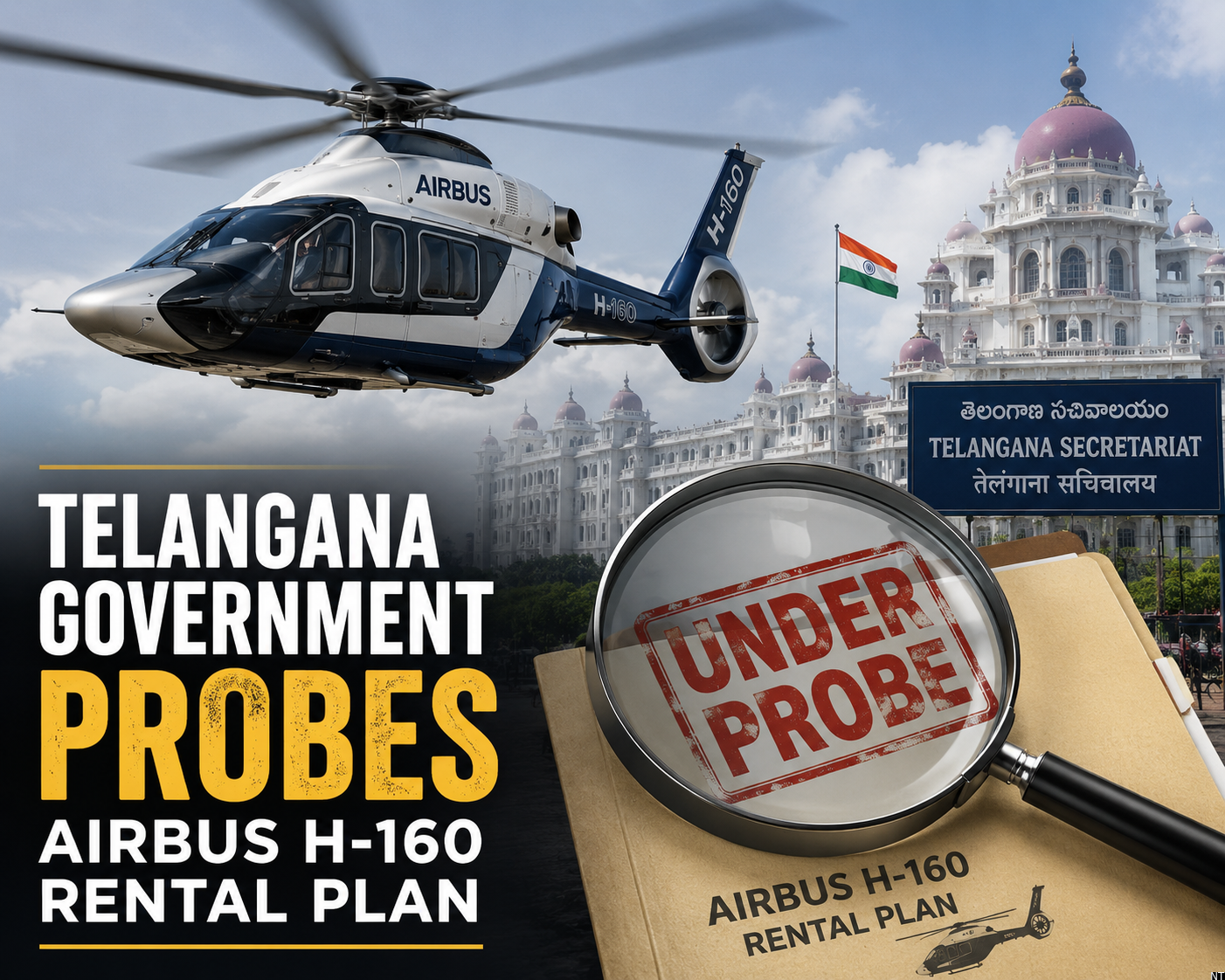 Telangana Government Probes Airbus H-160 Rental Plan