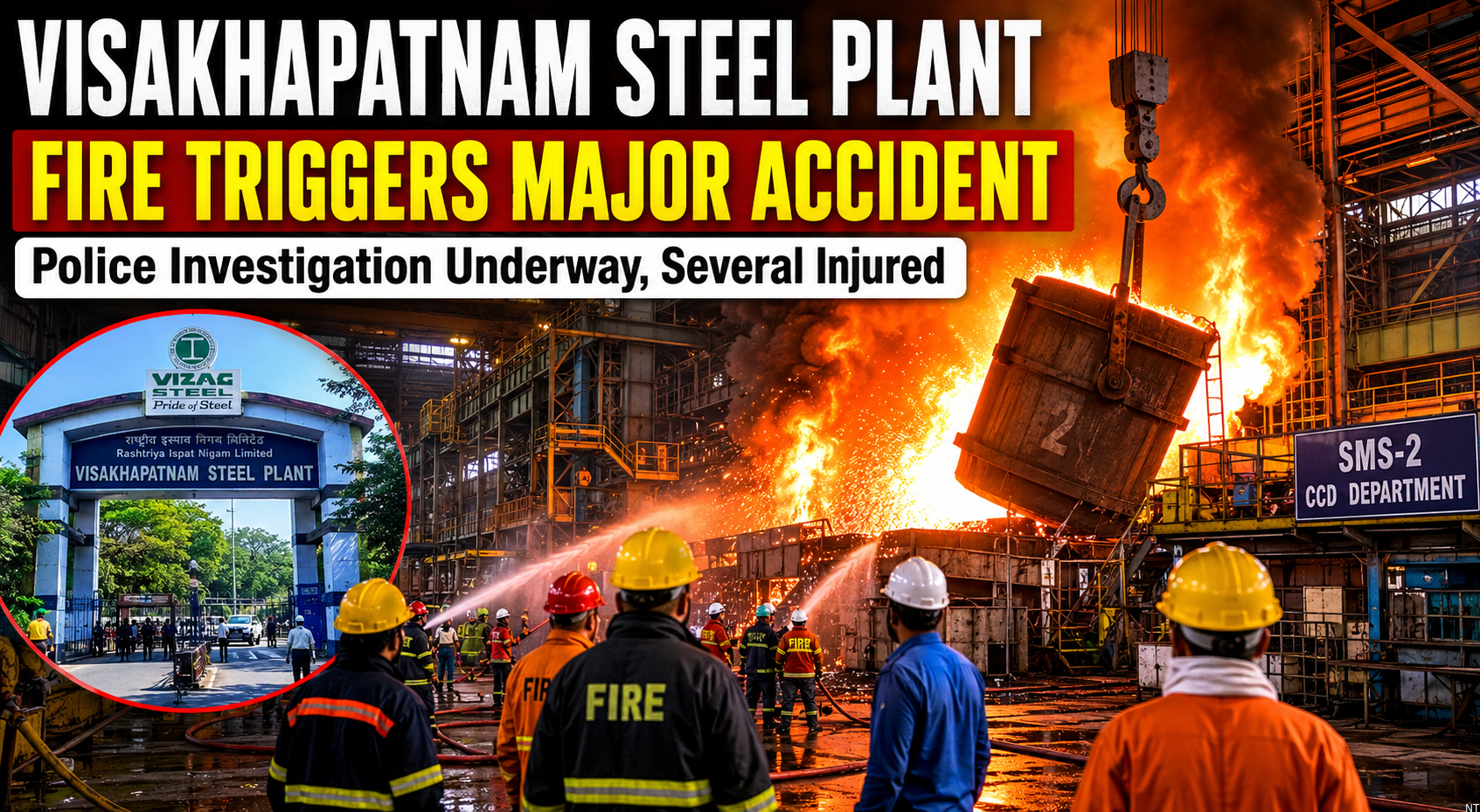 Visakhapatnam Steel Plant Fire Under Police Probe