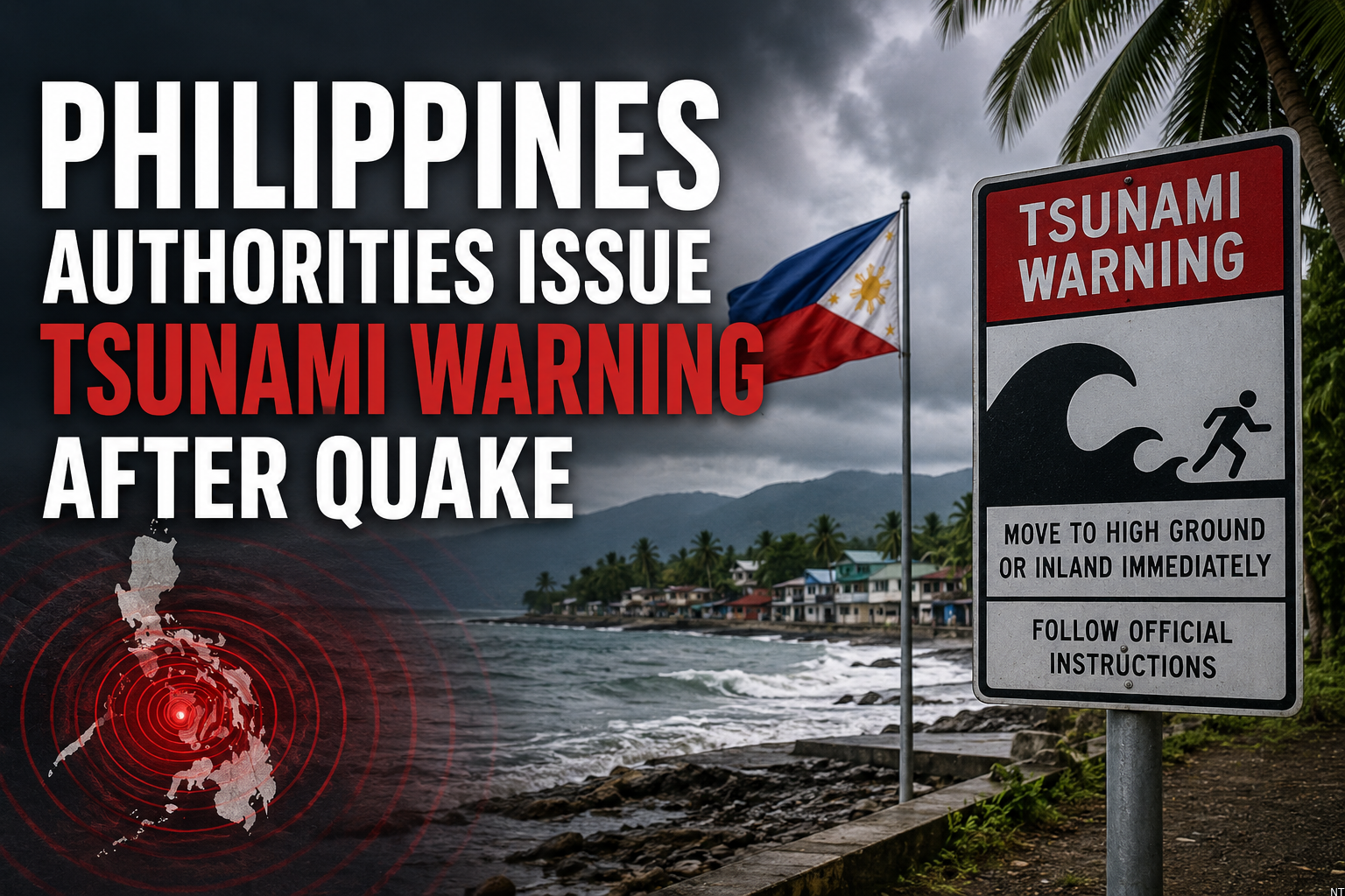 Philippines Authorities Issue Tsunami Warning After Quake