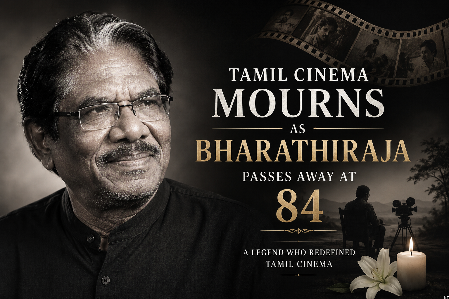 Tamil Cinema Mourns as Bharathiraja Passes Away at 84