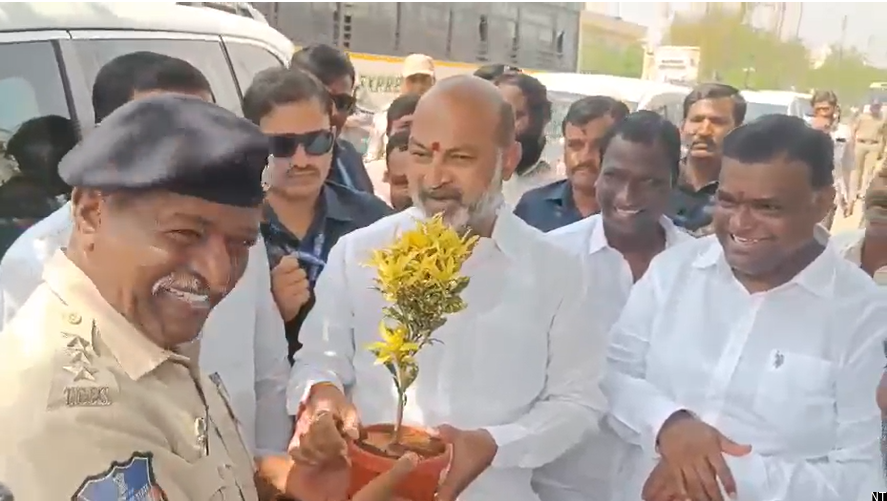Bandi Sanjay Targets Sirisilla SP at School Event