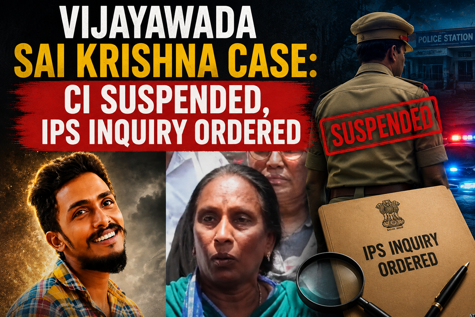 Vijayawada Sai Krishna Case: CI Suspended, IPS Inquiry Ordered