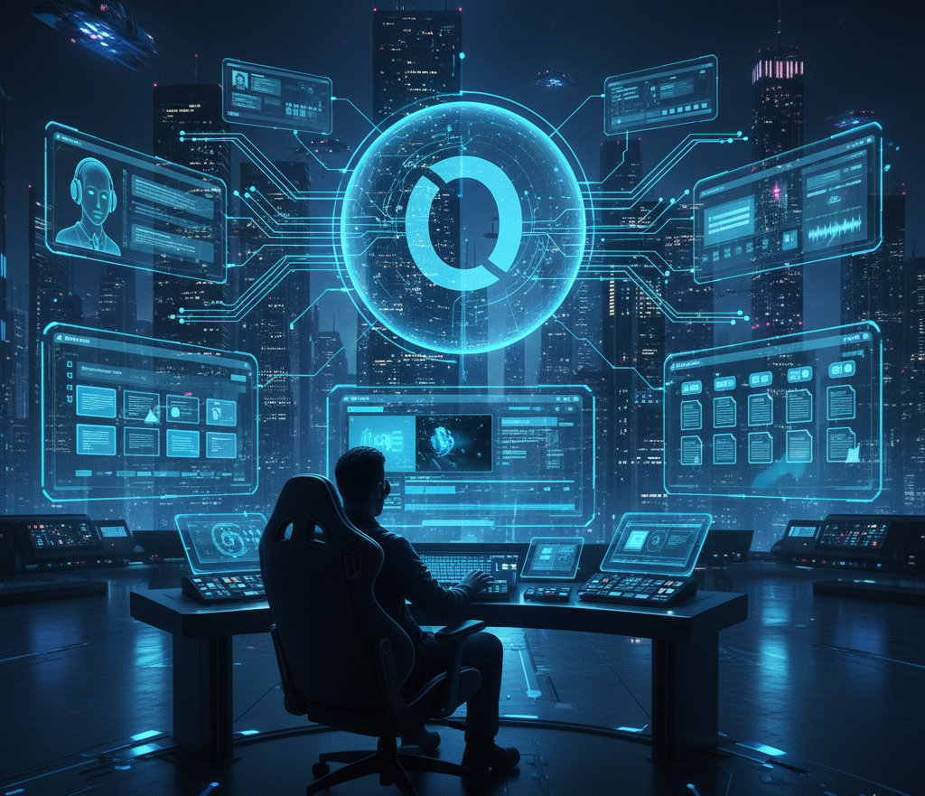 Abstract illustration for the Oracle product page.