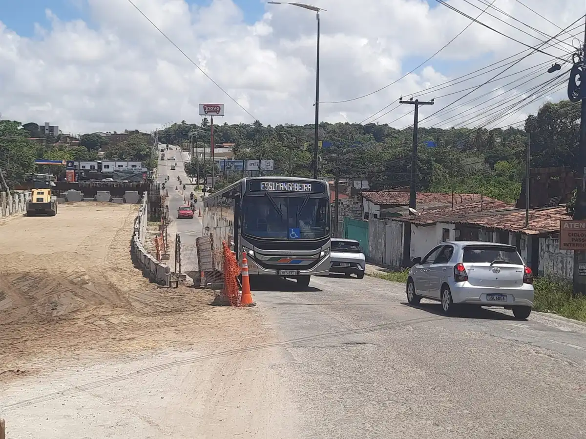 Semob-JP interdita ladeira entre Mangabeira e Valentina neste sábado para obras de nova ponte