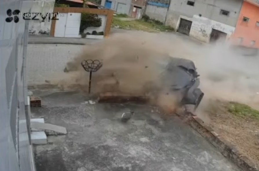 Idoso morre após carro descer ladeira e colidir contra estrutura de concreto em Remígio
