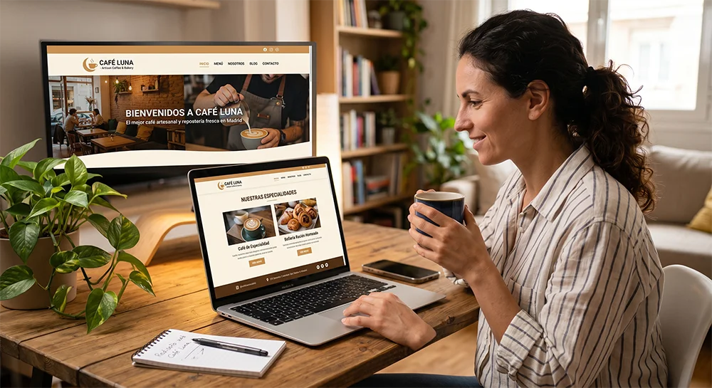 Elabora un página web para un negocio o profesional