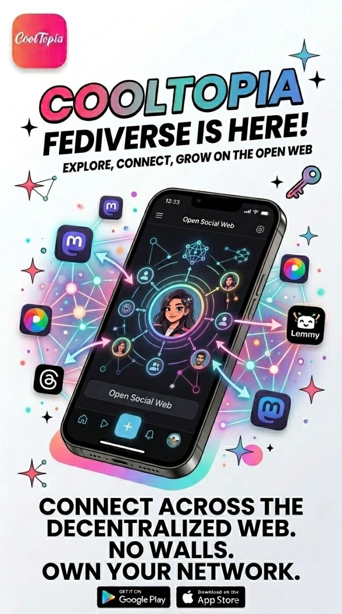BREAK THE WALLS!  CoolTopia is now on the Fediverse!