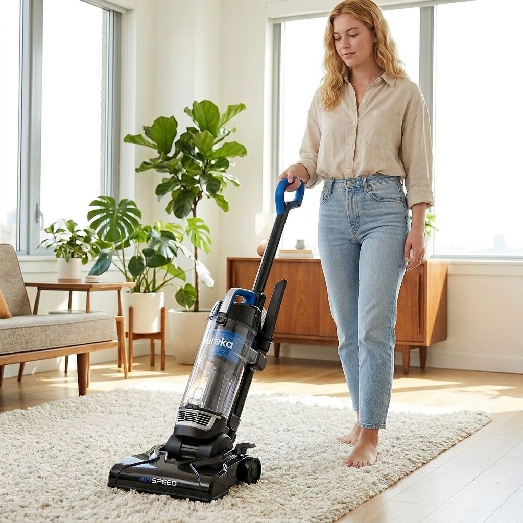 Eureka NEU10AE5 Powerful Bagless Upright Vacuum Cleaner Carpet and Floor