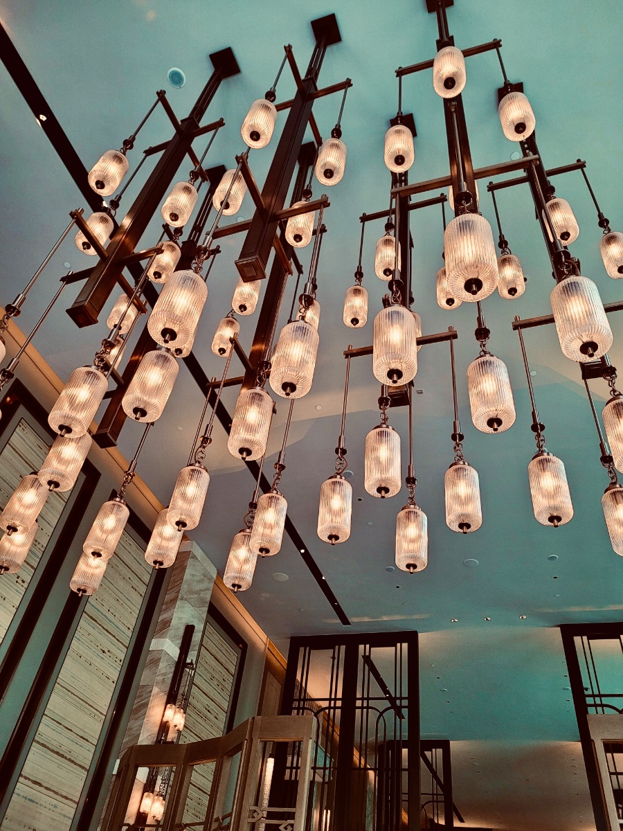 A ceiling full of lanterns
