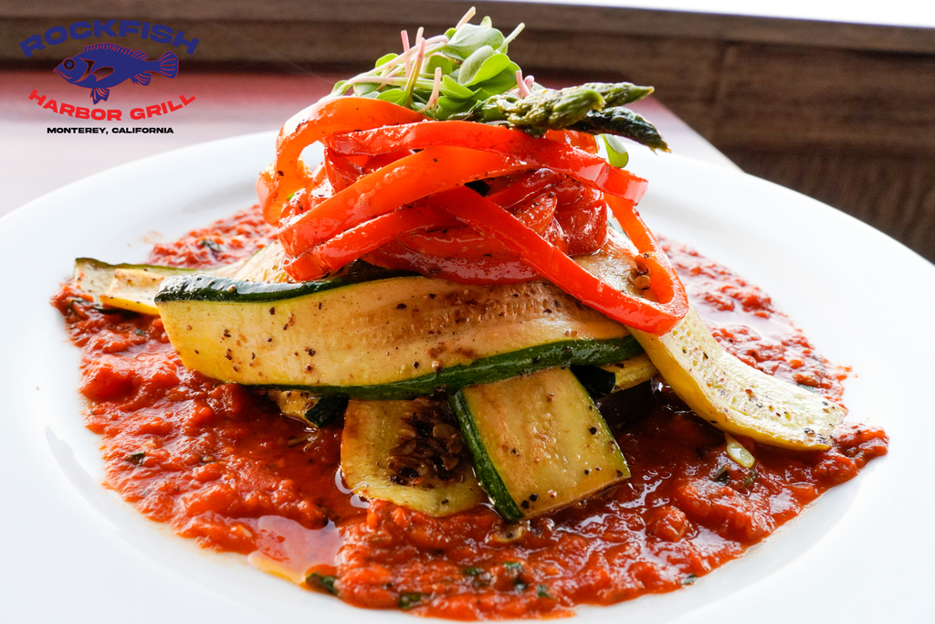 roast vegetable tower