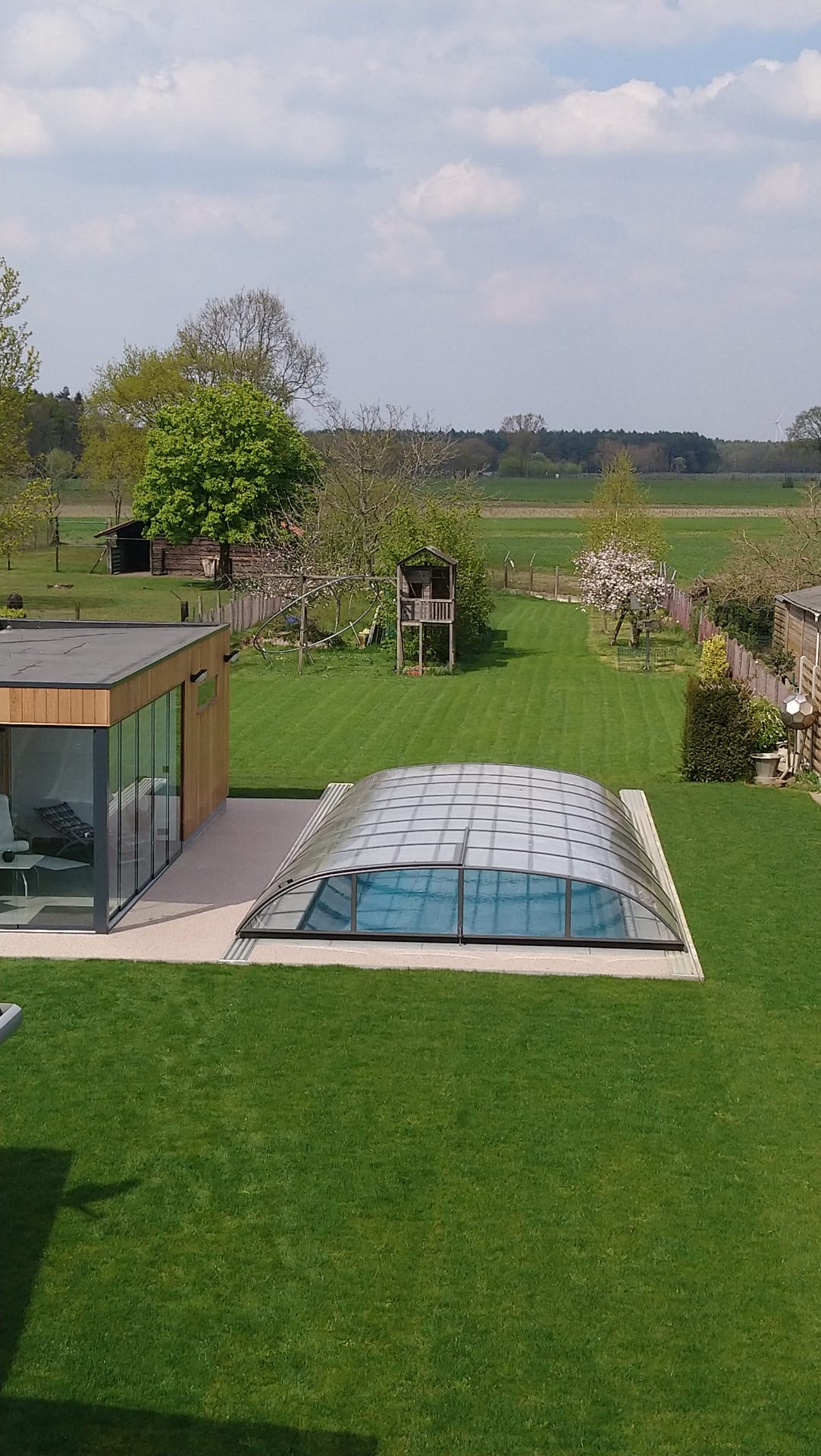 Azure Compact Flat – Abri de piscine bas