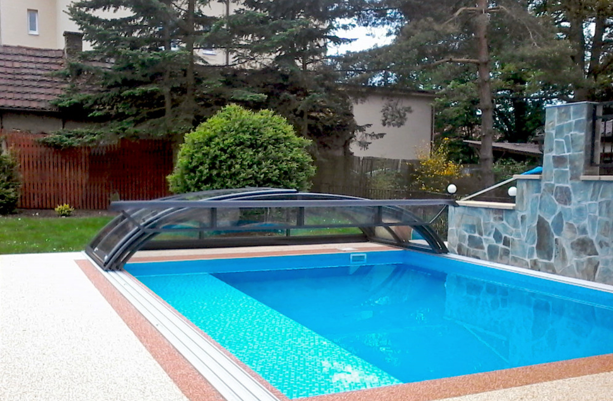 Azure Compact Flat – Abri de piscine bas