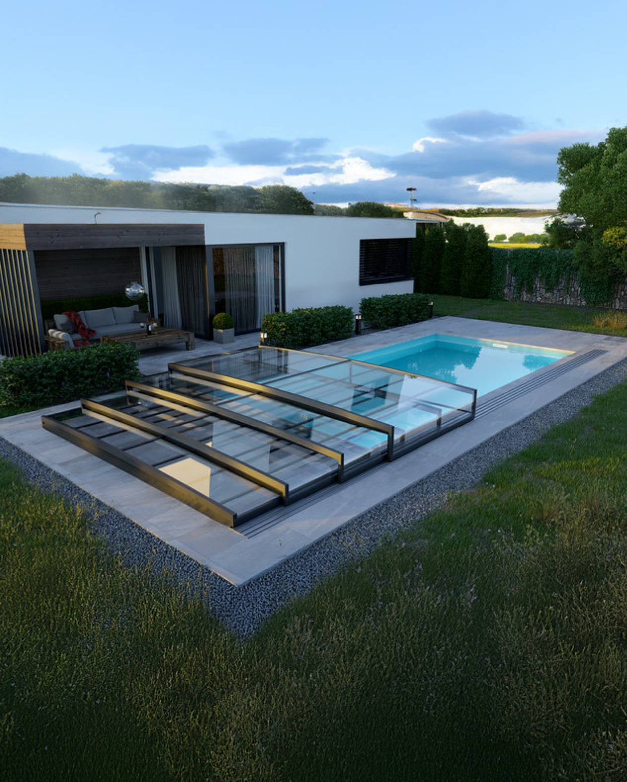 Parade Low – Abri de piscine bas