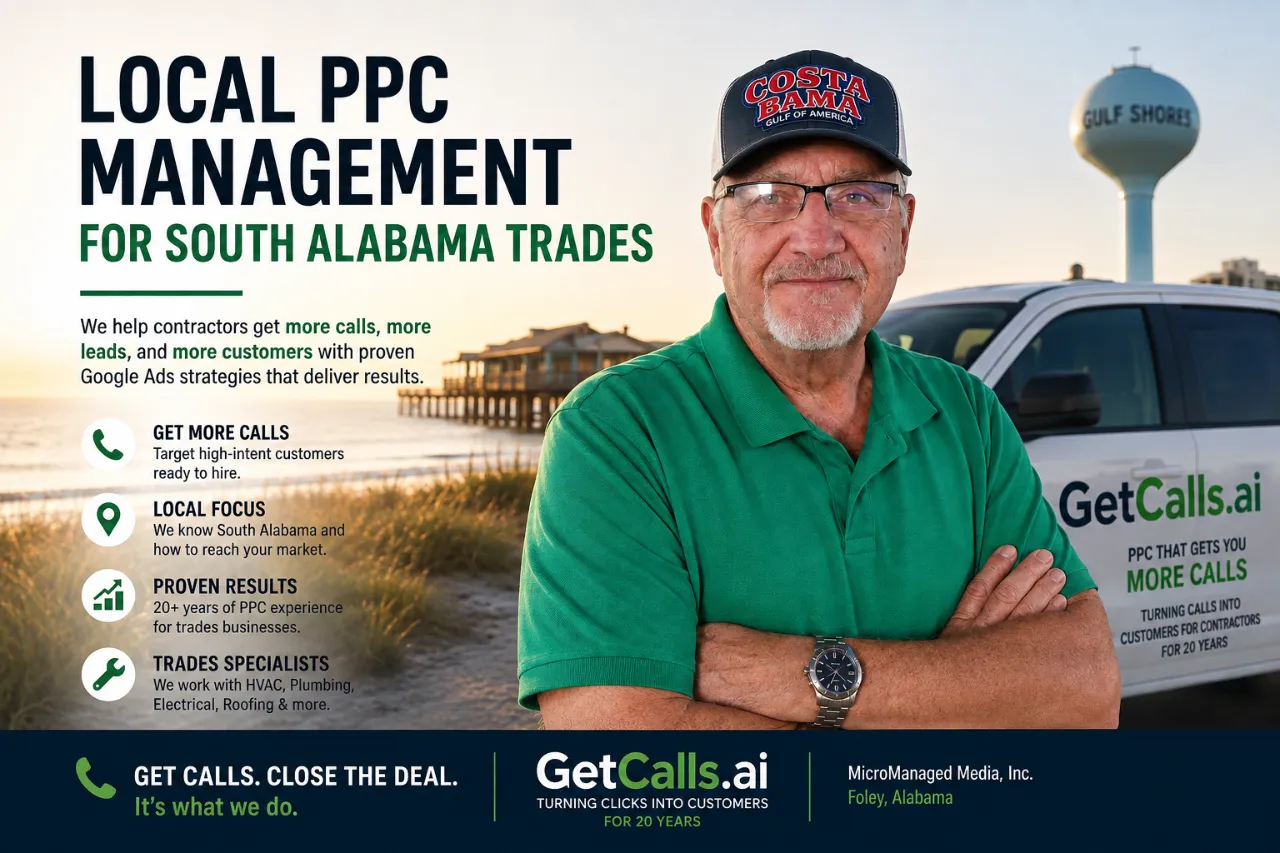 Local PPC Management for South Alabama Trades