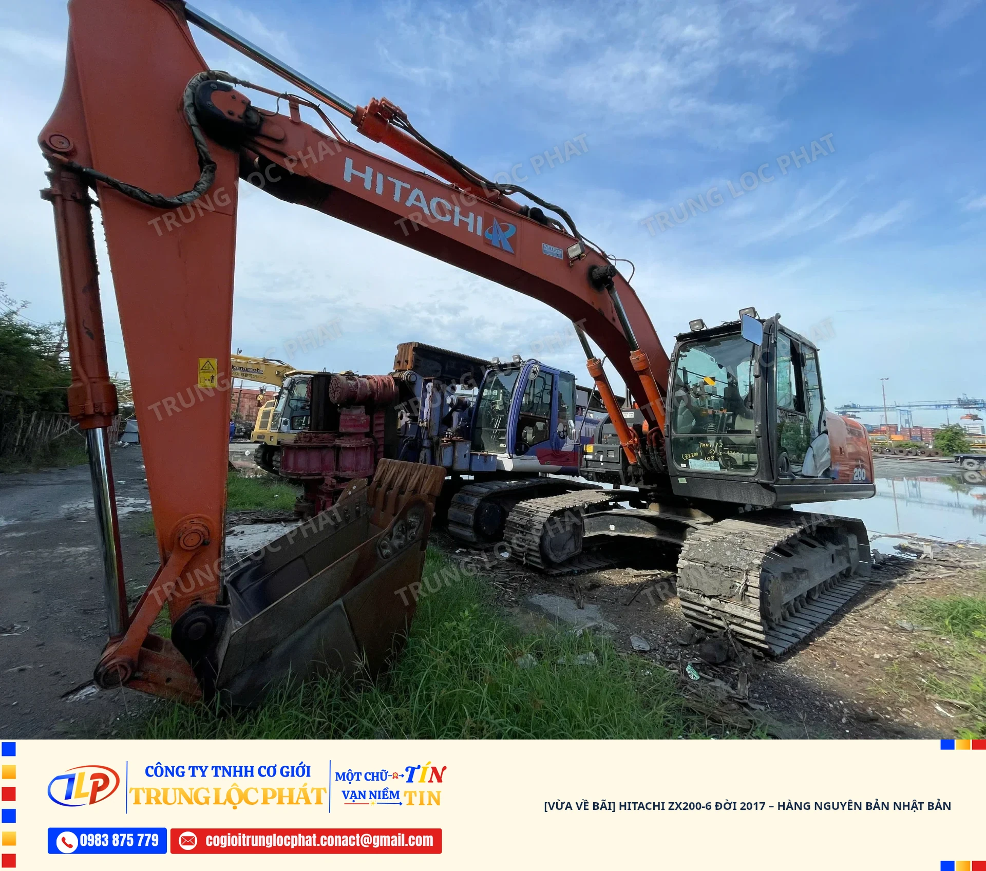 [VỪA VỀ BÃI] Hitachi ZX200-6 Đời 2017 – Hàng Nguyên Bản Nhật Bản