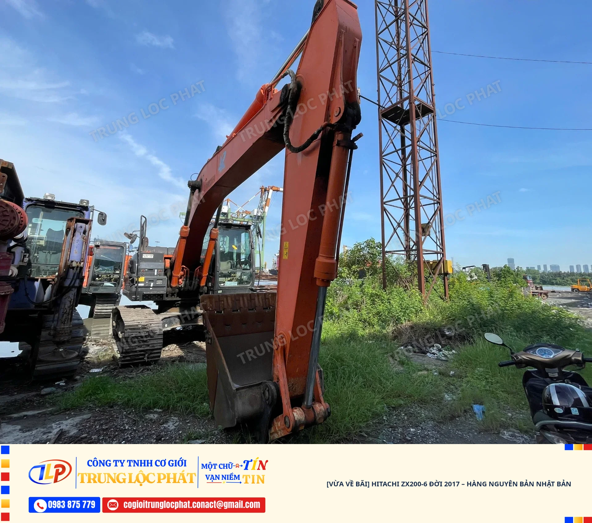 [VỪA VỀ BÃI] Hitachi ZX200-6 Đời 2017 – Hàng Nguyên Bản Nhật Bản