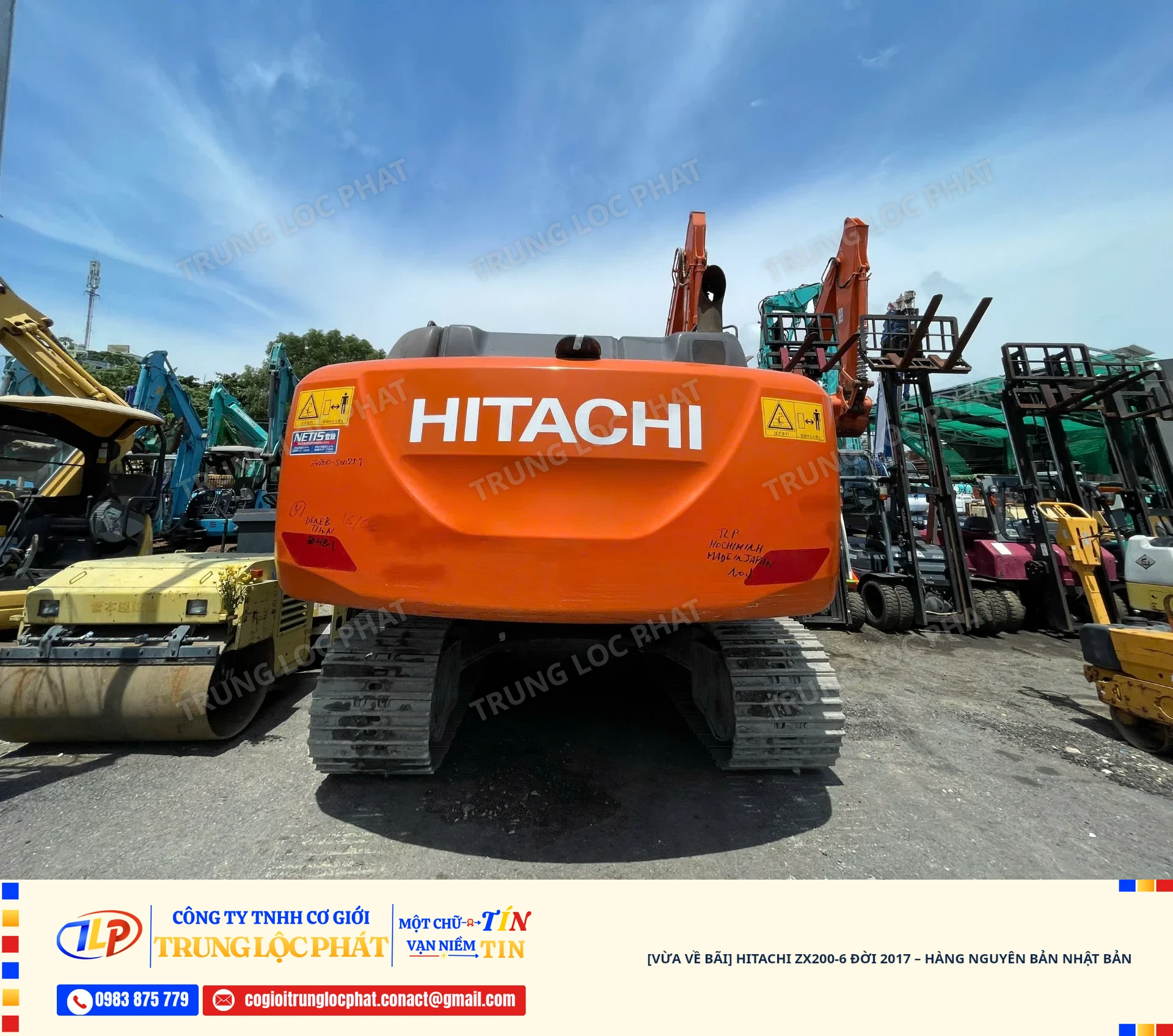 [VỪA VỀ BÃI] Hitachi ZX200-6 Đời 2017 – Hàng Nguyên Bản Nhật Bản