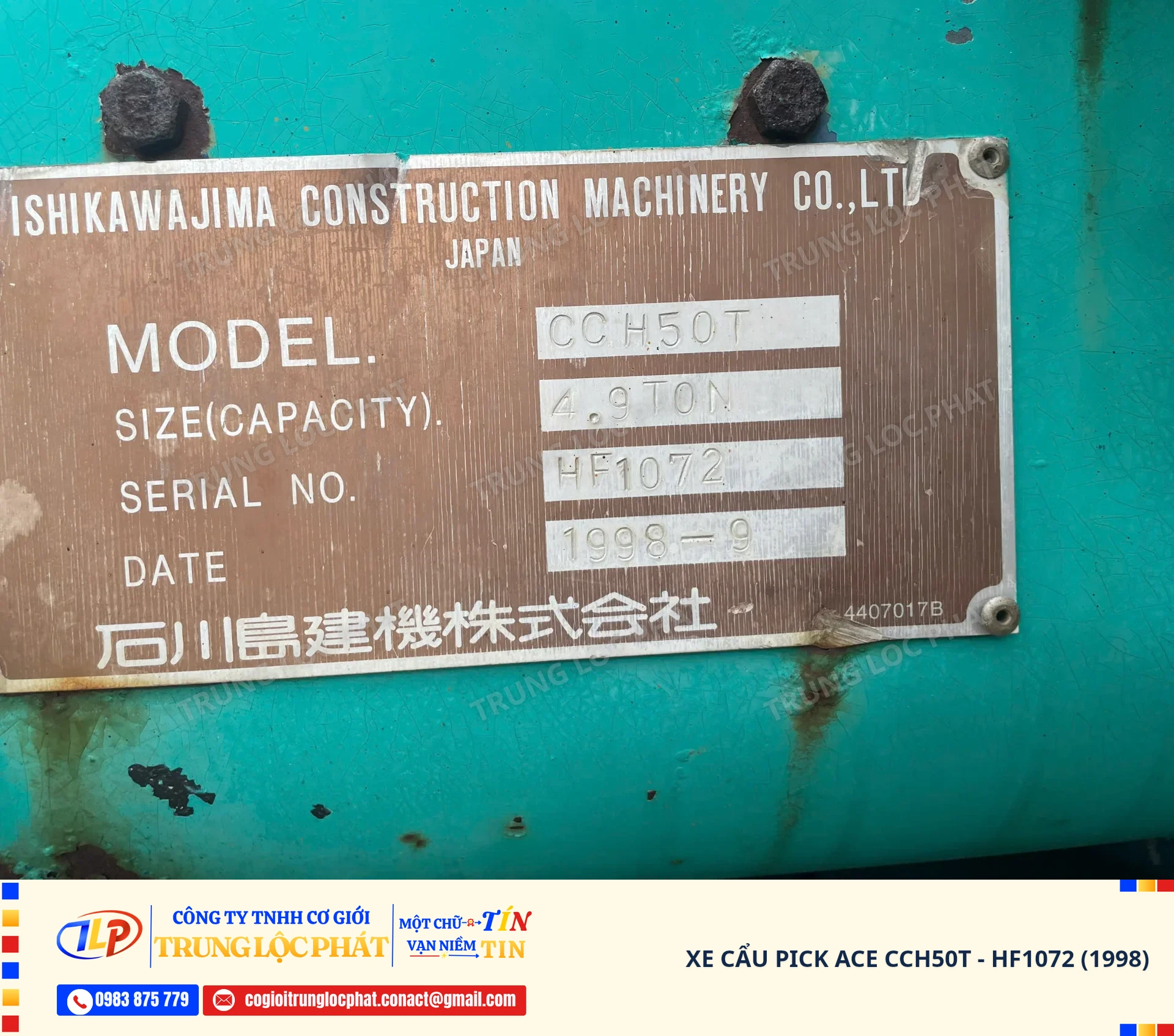Xe cẩu bánh xích Pick Ace CCH50T chất lượng cao nhập khẩu Nhật Bản - 21