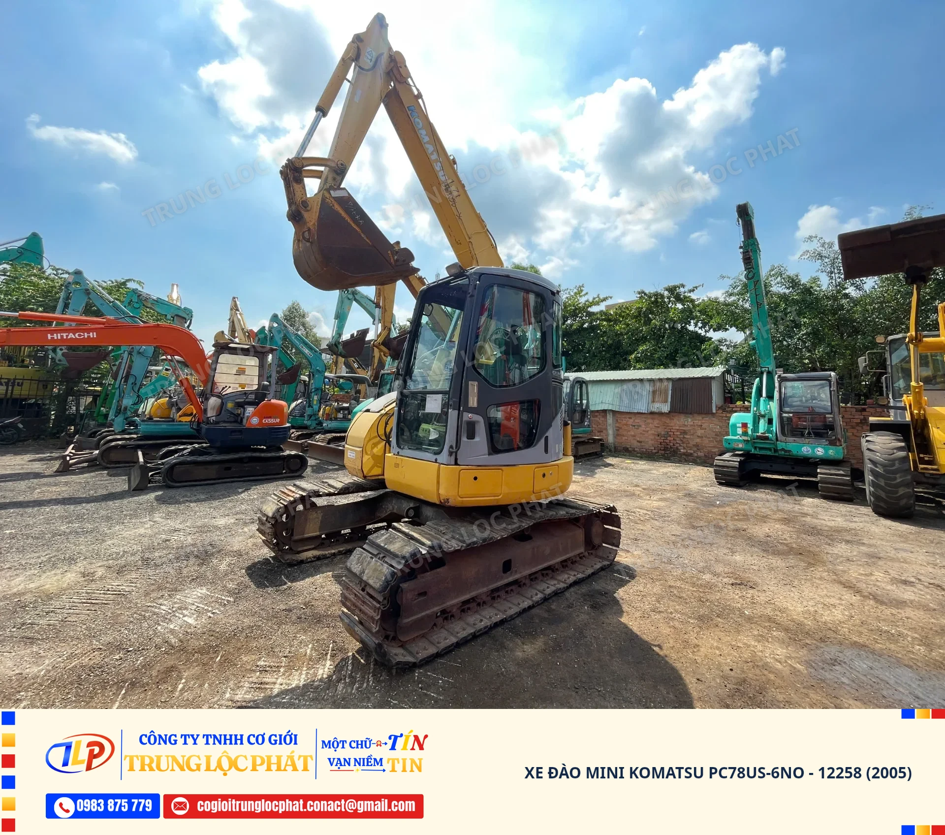 Xe đào bánh xích Komatsu PC78US-6NO nhập khẩu Nhật Bản chất lượng cao