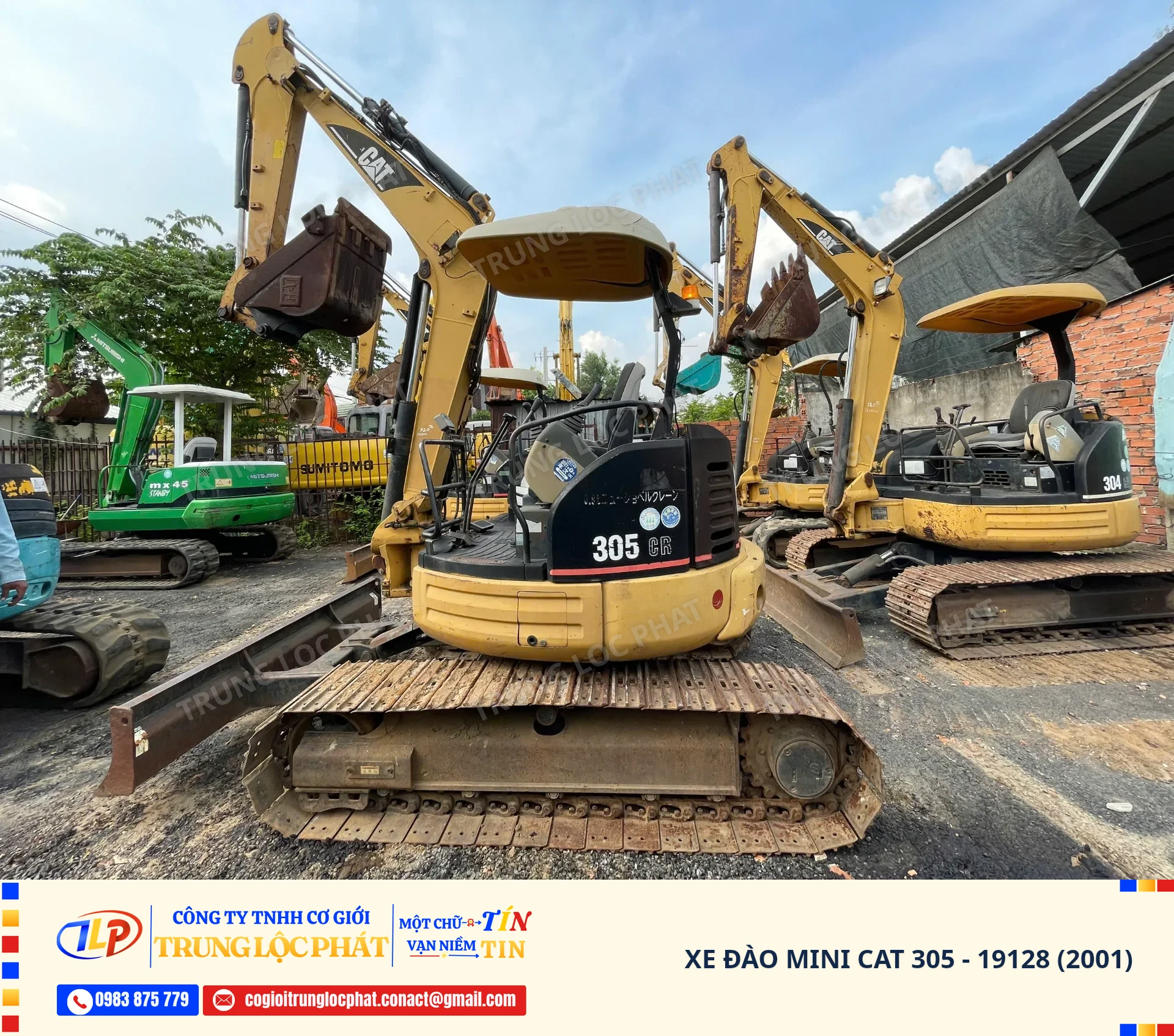 Xe đào bánh xích CAT 305 nhập khẩu chính hãng chất lượng cao - 2