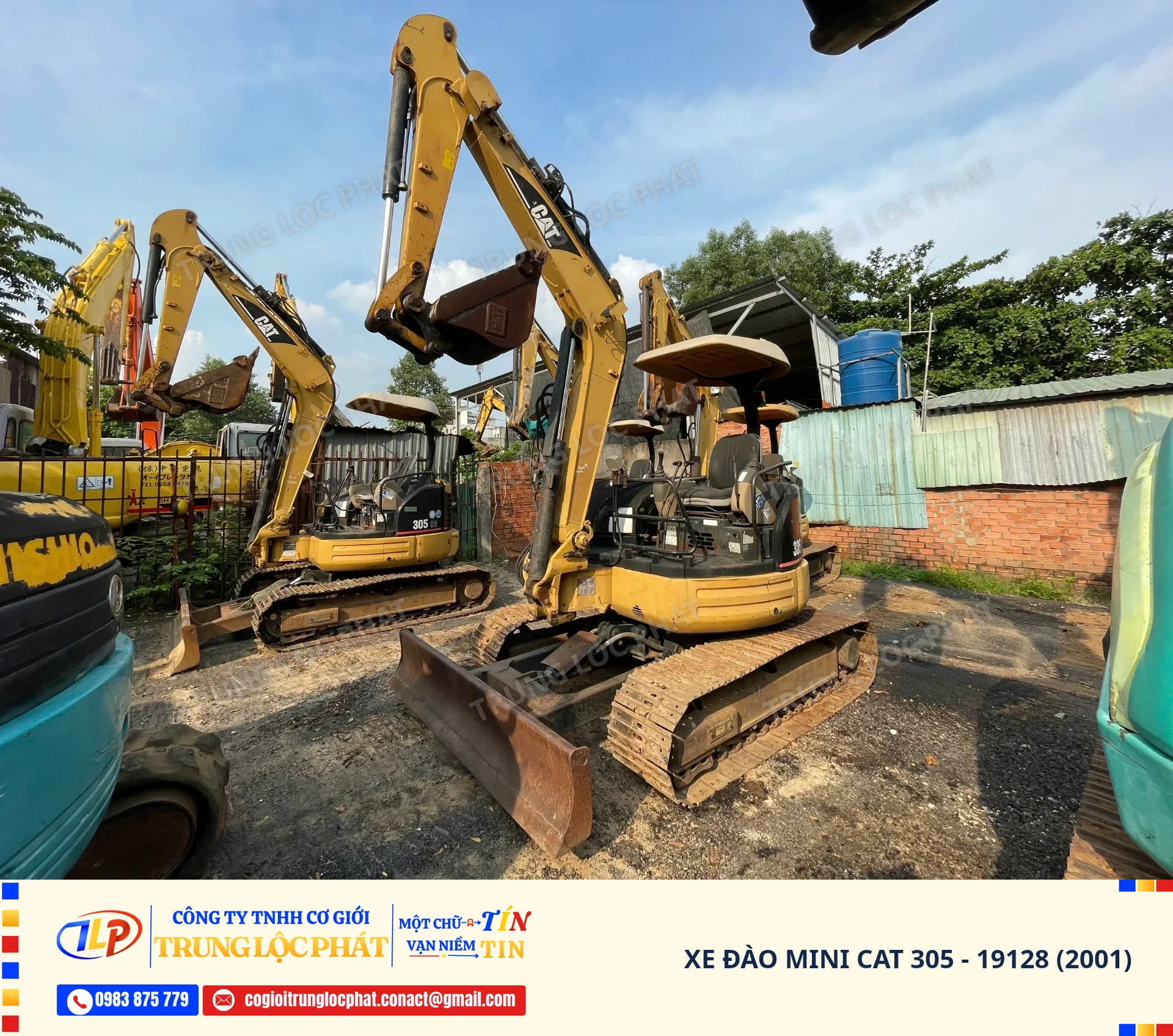 Xe đào bánh xích CAT 305 nhập khẩu chính hãng chất lượng cao