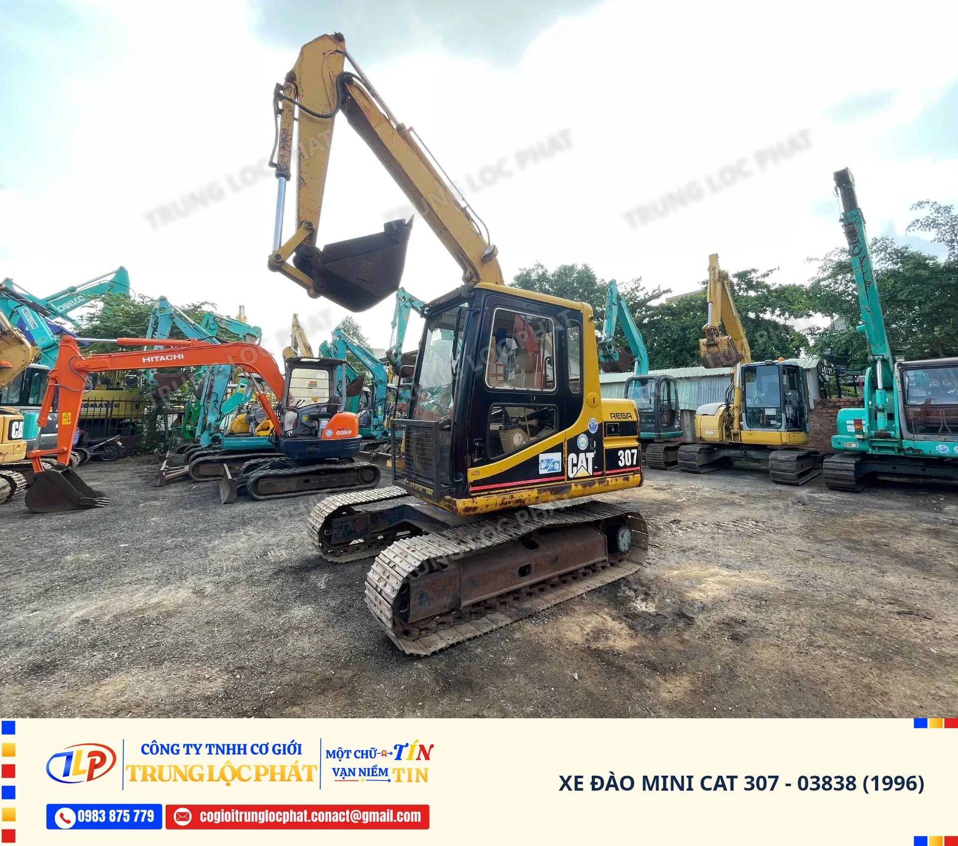 Xe đào bánh xích CAT 307 chính hãng chất lượng cao