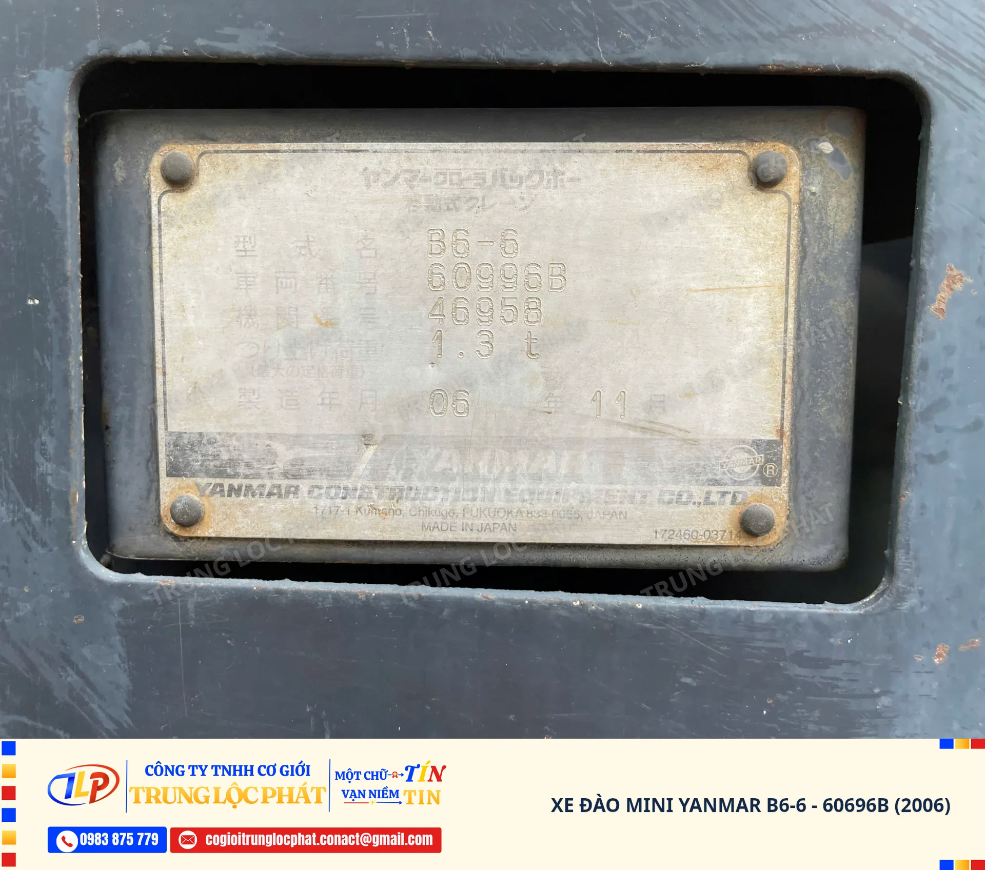 Xe đào bánh xích Yanmar B6-6 chất lượng cao nhập khẩu Nhật Bản - 37