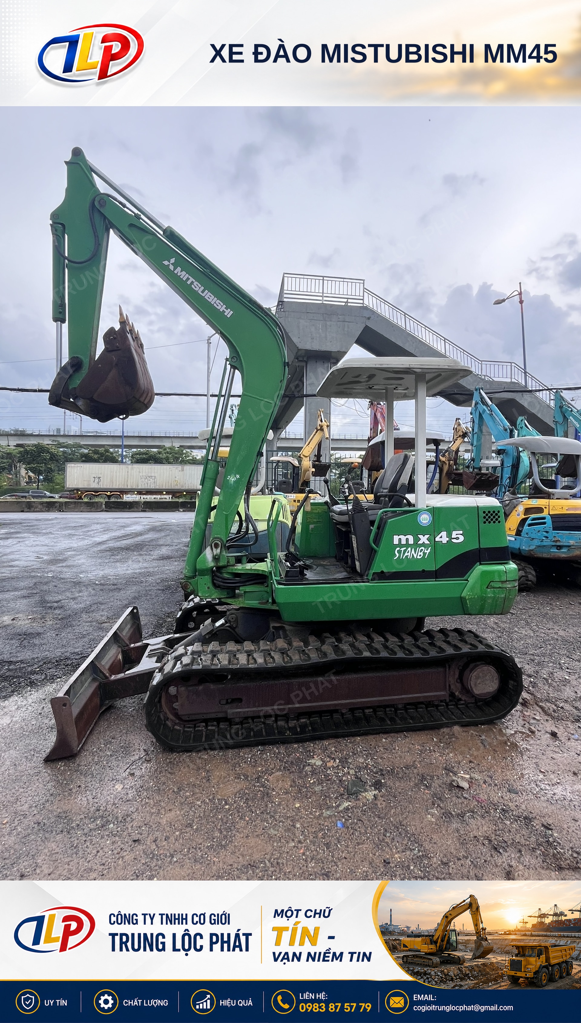 Xe đào bánh xích Mitsubishi MX45 bền bỉ chất lượng cao - 1