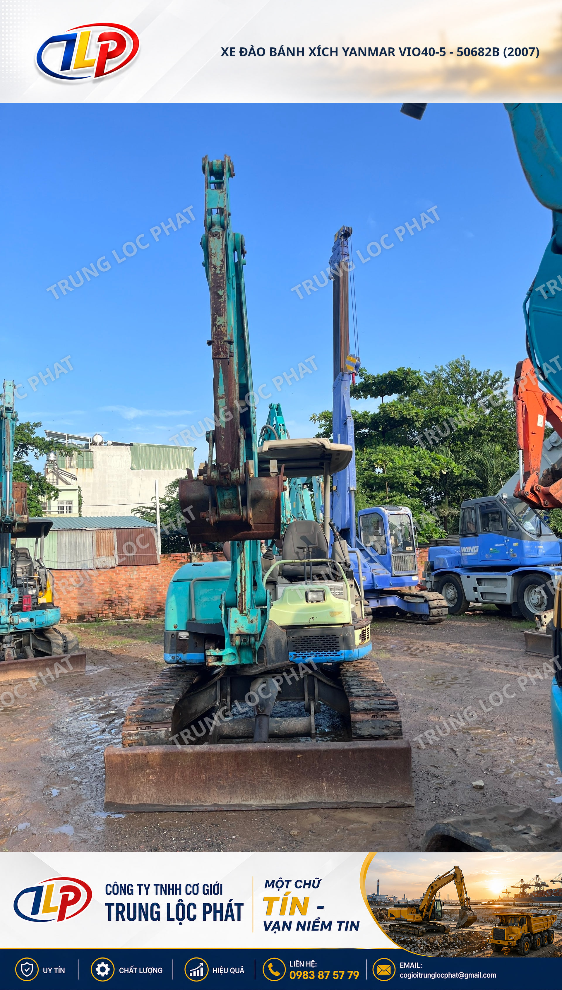 Xe đào bánh xích Yanmar ViO40-5 nhập khẩu chính hãng Nhật Bản - 2